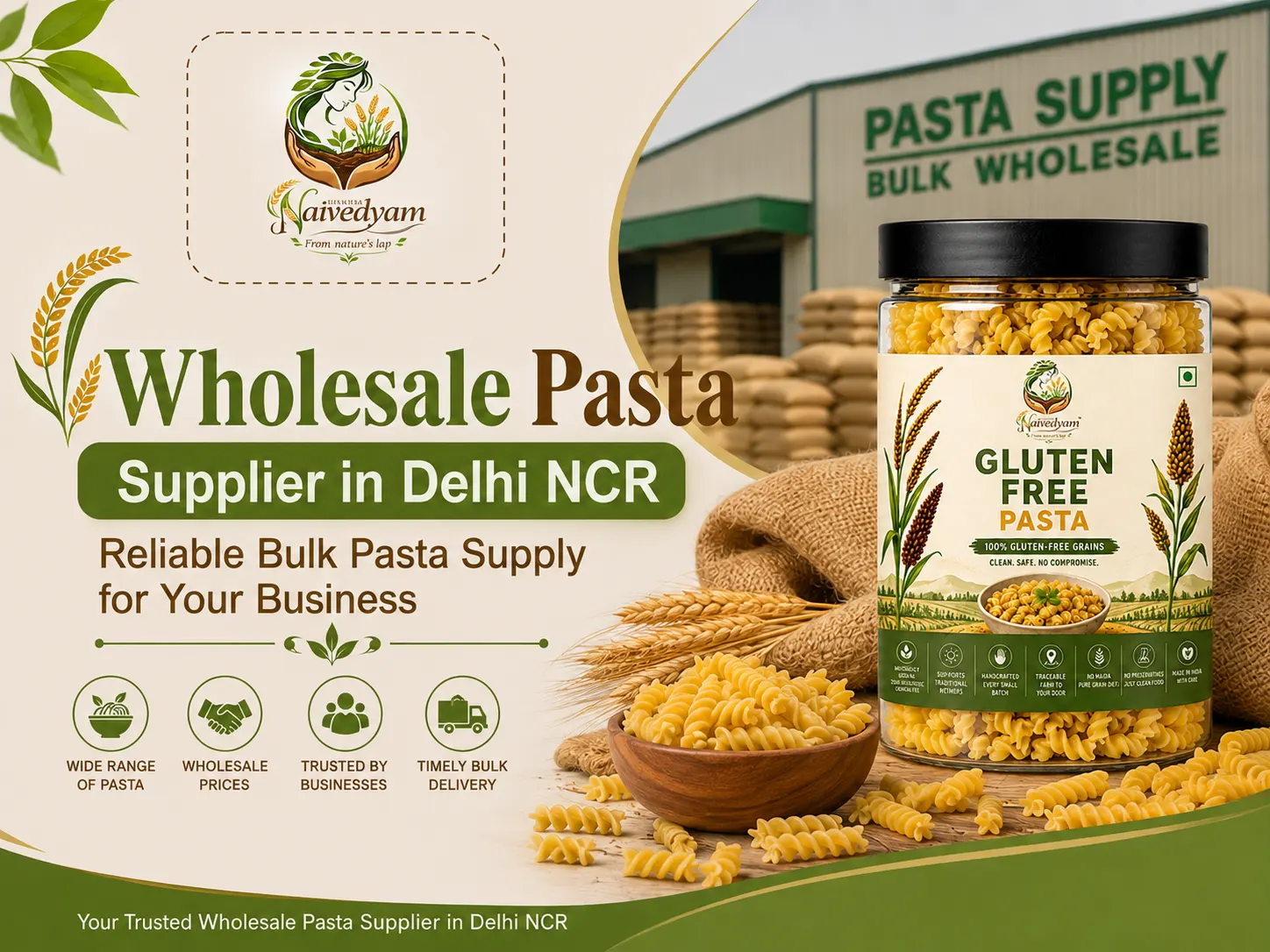 Wholesale Pasta Supplier in Delhi NCR: Svaastha Naivedyam