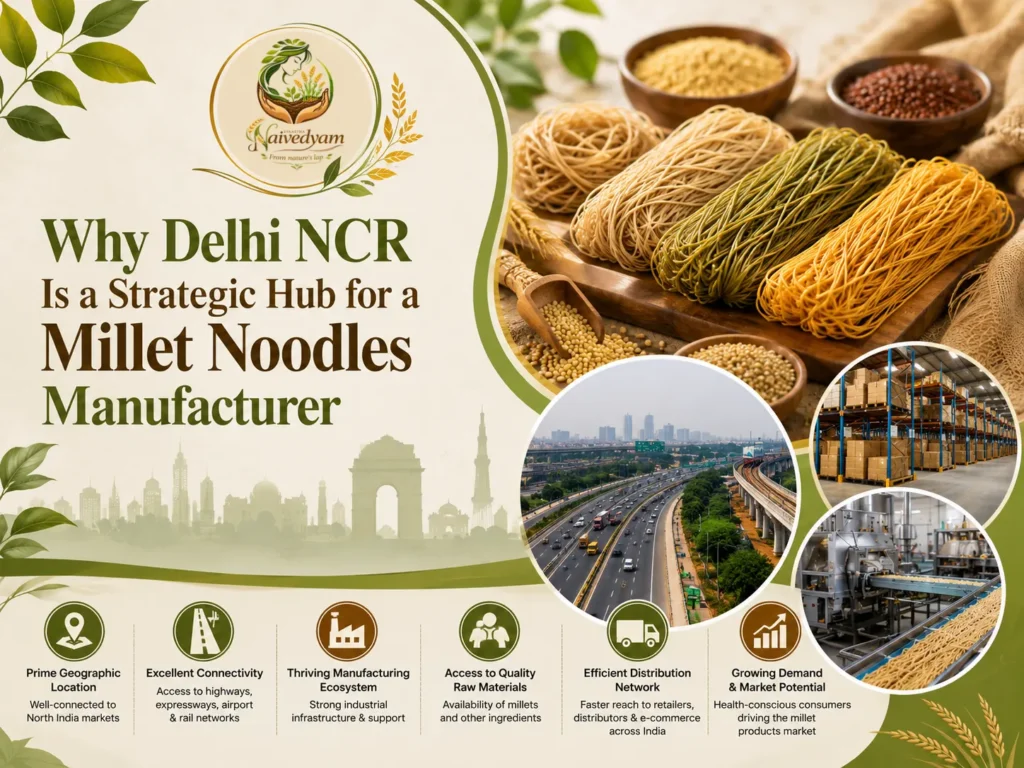 Why Delhi NCR Is a Strategic Hub for a Millet Noodles Manufacturer